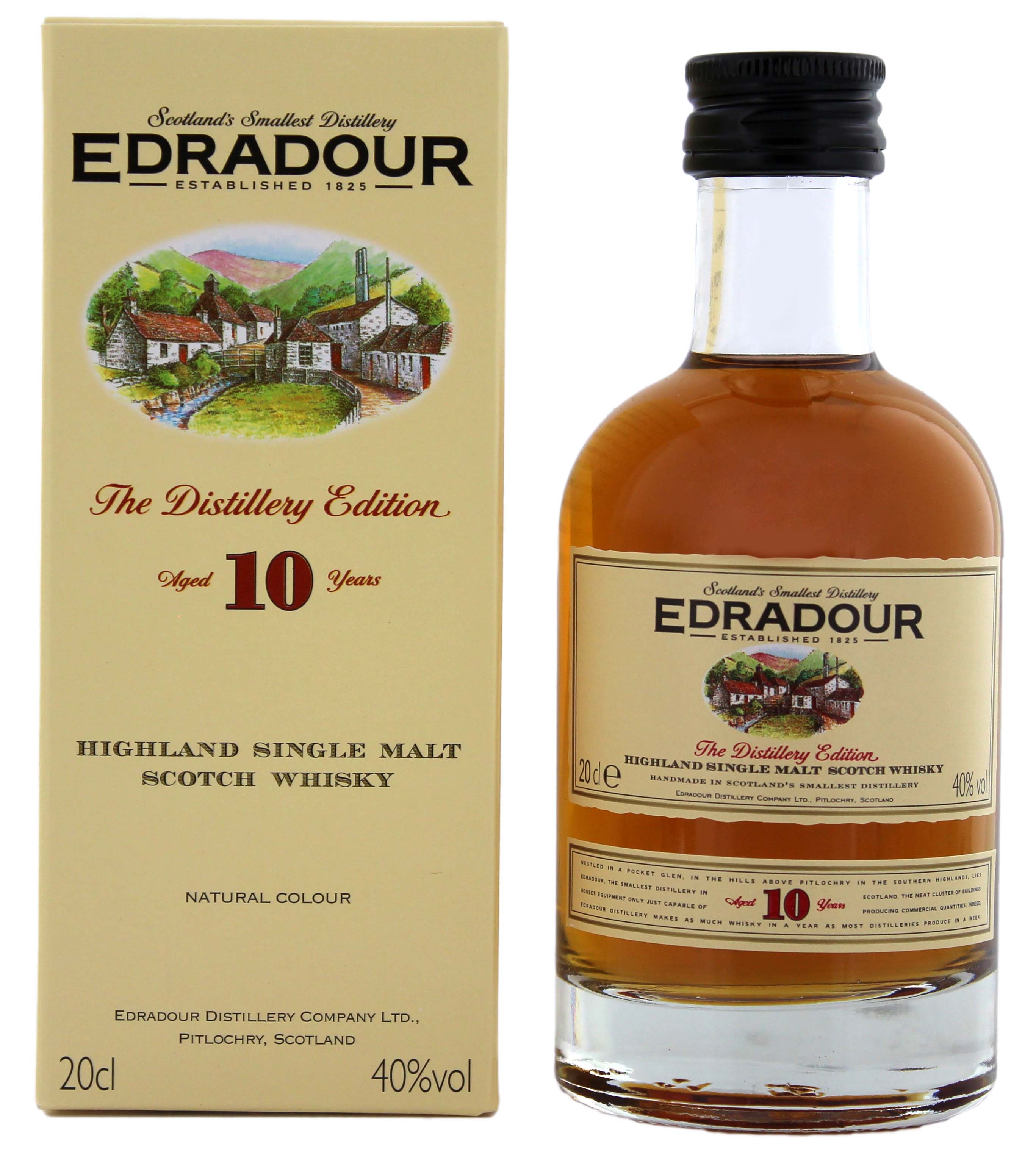 Edradour 10 Jahre Malt Whisky 0,2 L jetzt kaufen im Drinkology Online Shop !