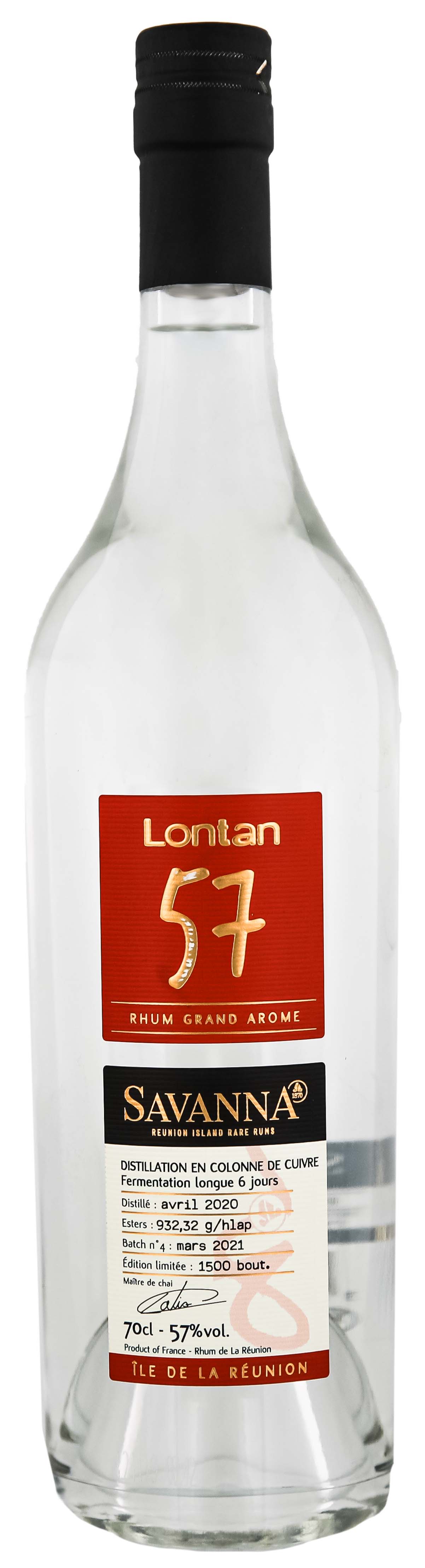 Savanna Lontan 57 Rum Blanc 0,7L 57%