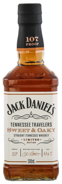 Jack Daniels Tennessee Travelers Sweet and Oaky Rye Whiskey 0,5L 53,5%