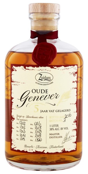 Zuidam Oude Genever 5 Jahre, 1 L 38%