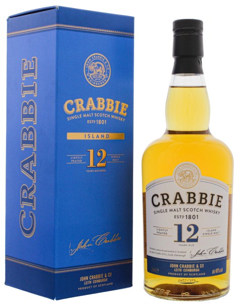 Crabbie 12 Jahre Lightly Peated Malt Whisky 0,7L 40%