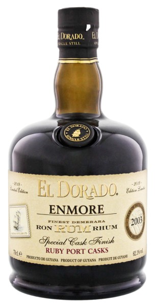El Dorado Rum Enmore Ruby Port Special Cask Finish 2003 Limited Edition 2018 0,7L 62,10%