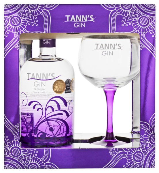 Tann&#039;s Gin Geschenkset mit Glas 0,7 L,40%