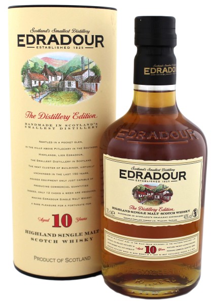 Edradour Single Malt Whisky 10 Jahre, 0,7 L, 40%