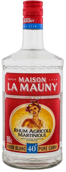 La Mauny Blanc Agricole Rhum 1,0L 40%