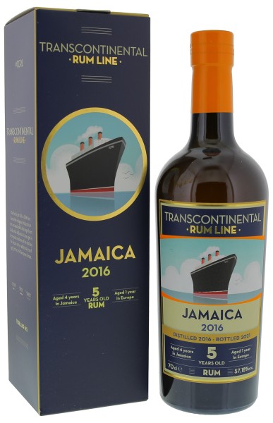 Transcontinental Rum Line Jamaica 5 Jahre 2016/2021 0,7L 57,18%