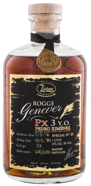 Zuidam Rogge Genever PX 3 Jahre Special No 20 1,0L 35%