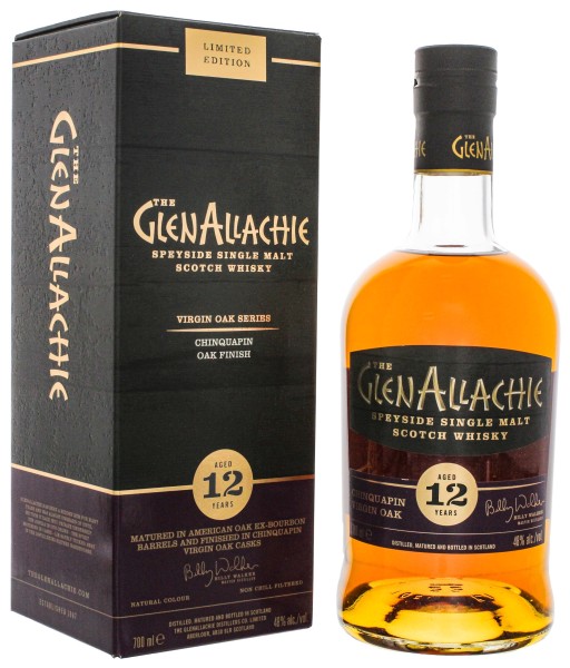 GlenAllachie Single Malt Whisky 12 Jahre Chinquapin Virgin Oak 0,7L 48%
