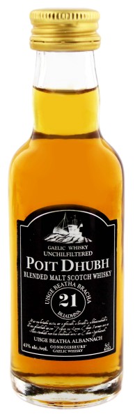 Poit Dhubh Malt Whisky 21 Years Old Miniature