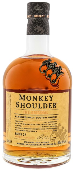 Monkey Shoulder Blended Malt Scotch Whisky, 1,0L 40%