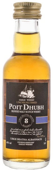 Poit Dhubh Malt Whisky 8 Years Old Miniature