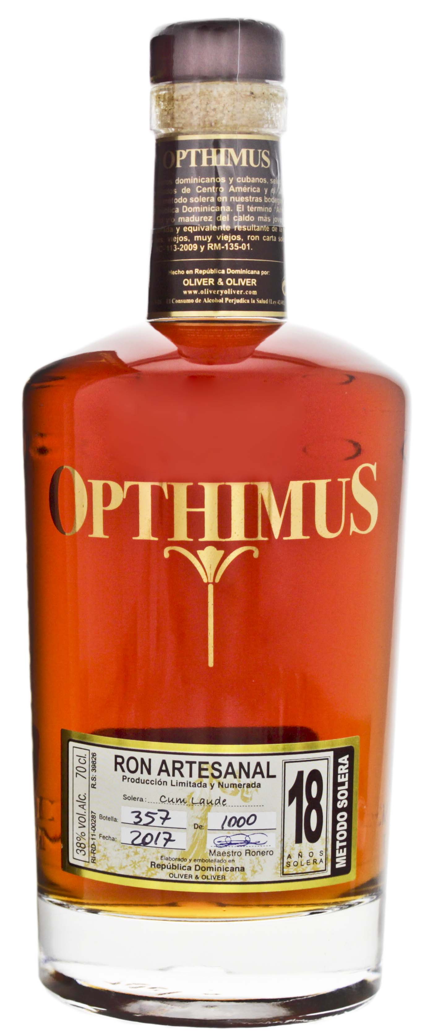 Opthimus Rum 18 Jahre Jetzt Günstig Kaufen Im Rum Online Shop