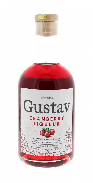 Gustav Arctic Cranberry Liqueur, 0,5 L, 21%