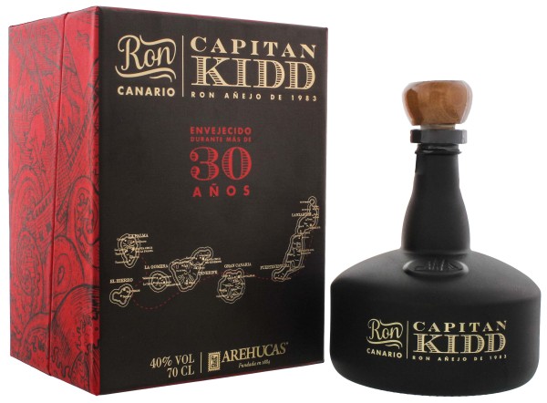 Arehucas Rum Captain Kidd 30 Jahre 0,7L 40%