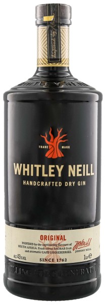 Whitley Neill Handcrafted Dry Gin 1,0L 43%