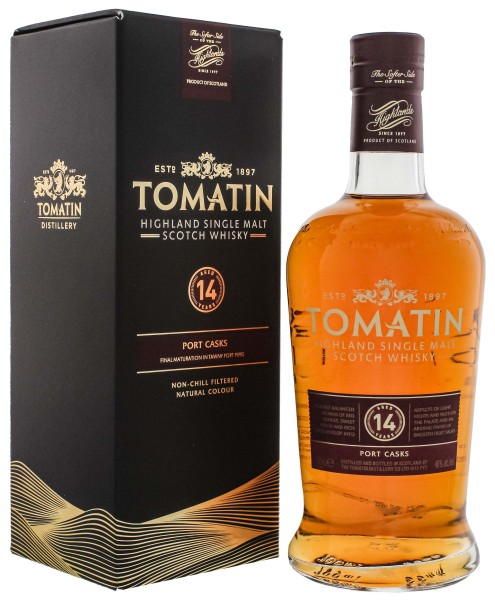 Tomatin Single Malt Whisky 14 Jahre Portwood Finish 0,7L 46%