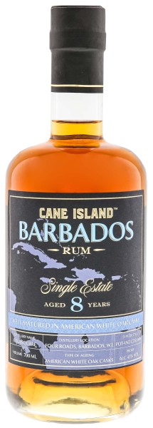 Cane Island Barbados 8 Jahre Single Estate Rum 0,7L 43%
