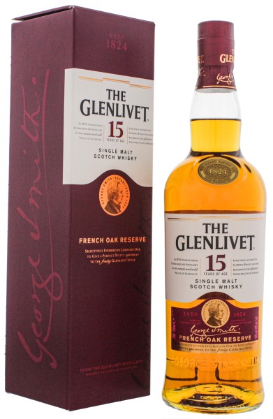 The Glenlivet Single Malt Whisky 15 Jahre French Oak 0,7L 40%