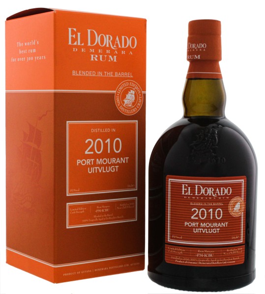 El Dorado Rum Blended in the Barrel 2010/2019 Port Mourant Uitvlugt 0,7L 51%