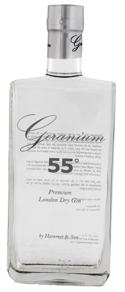 Geranium 55° London Dry Gin, 0,7 L, 55%