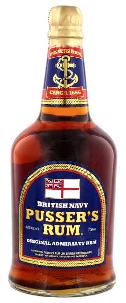Pusser's British Navy Rum, 0,7 L, 40%