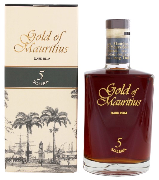 Gold of Mauritius Dark Rum Solera 5 0,7L 40%
