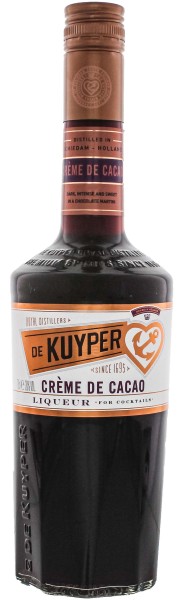 De Kuyper Creme de Cacao Brown Liqueur, 0,7L 20%