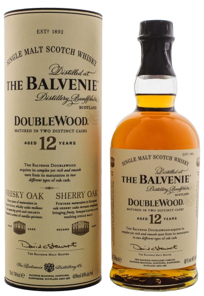 Balvenie Single Malt Whisky Doublewood 12 Years Old 0,7L 40%