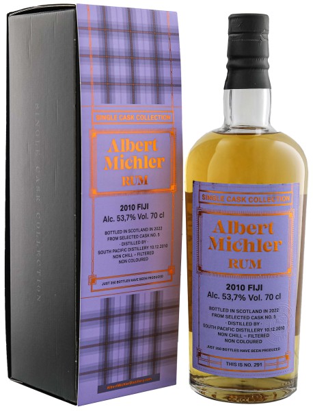 Albert Michler Fiji 2010/2022 Single Cask Collection Rum 0,7L 53,7%