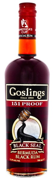 Gosling Black Seal 151 Overproof Bermuda Rum,0,7L, 75,5%