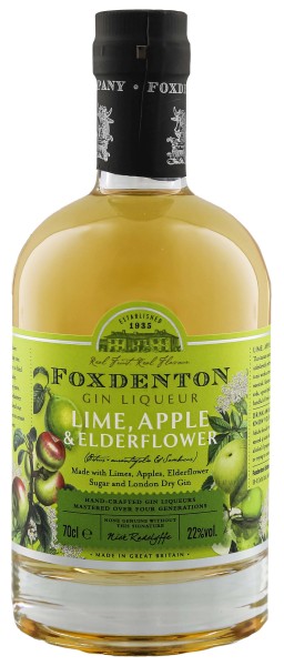 Foxdenton Lime, Apple and Elderflower Liqueur 0,7L 22%