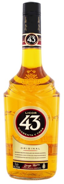 Licor 43 Cuarenta y Tres Liqueur 1,0L 31%