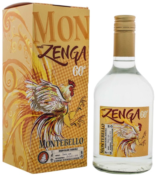 Montebello Cuvee Zenga Rhum Agricole White 0,7L 60%