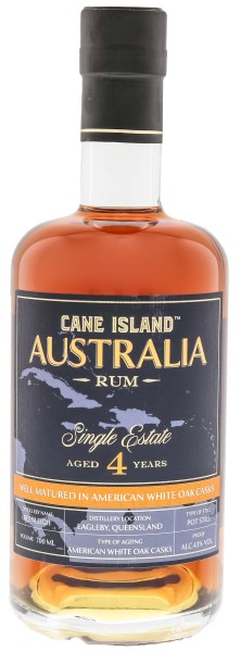 Cane Island Australia 4 Jahre Single Estate Rum 0,7L 43%
