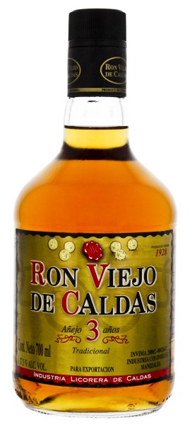 Ron Viejo de Caldas 3 Years Old, 0,7 L, 37,5%