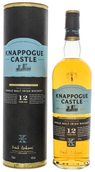 Knappogue Castle 12 Jahre Bourbon Cask Matured Whiskey 0,7L 43%