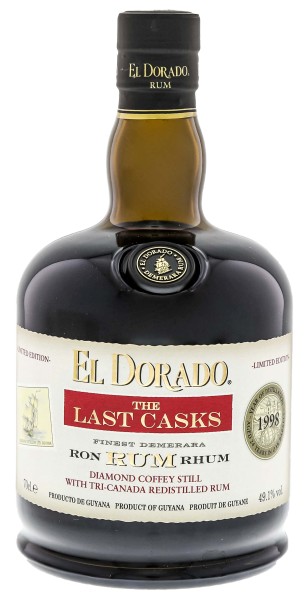 El Dorado The Last Casks 1998/2022 Diamond Coffey Still/Tri Canada Rum 0,7L 49,1%