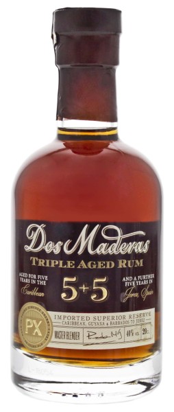 Dos Maderas Rum PX 5 + 5, 0,2 Liter, 40%