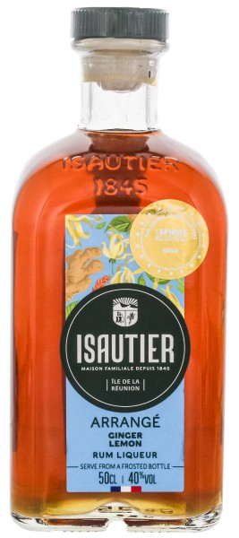Isautier Rhum Arrange Ginger Lemon Liqueur 0,5L 40%