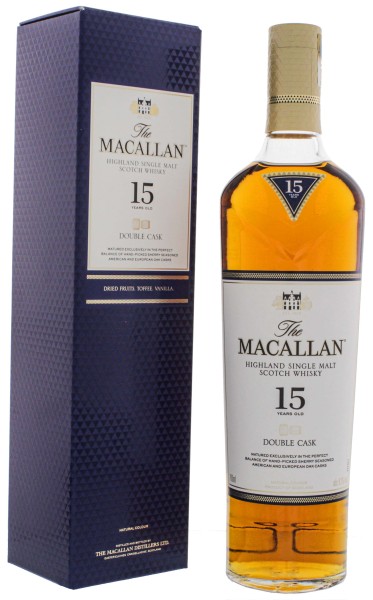 Macallan Single Malt Whisky Double Cask 15 Jahre 0,7L 43%