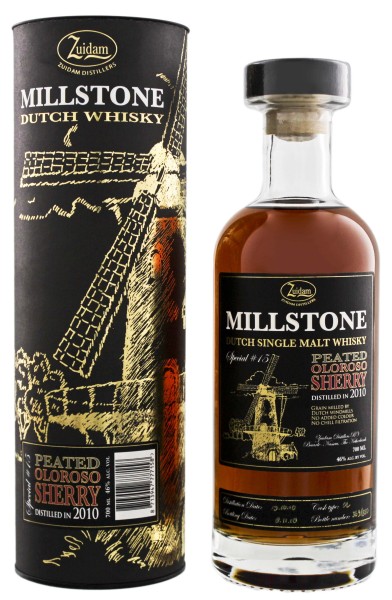 Zuidam Millstone Single Malt Whisky Peated Oloroso Sherry 2010/2018 Special No.15 0,7L 46%